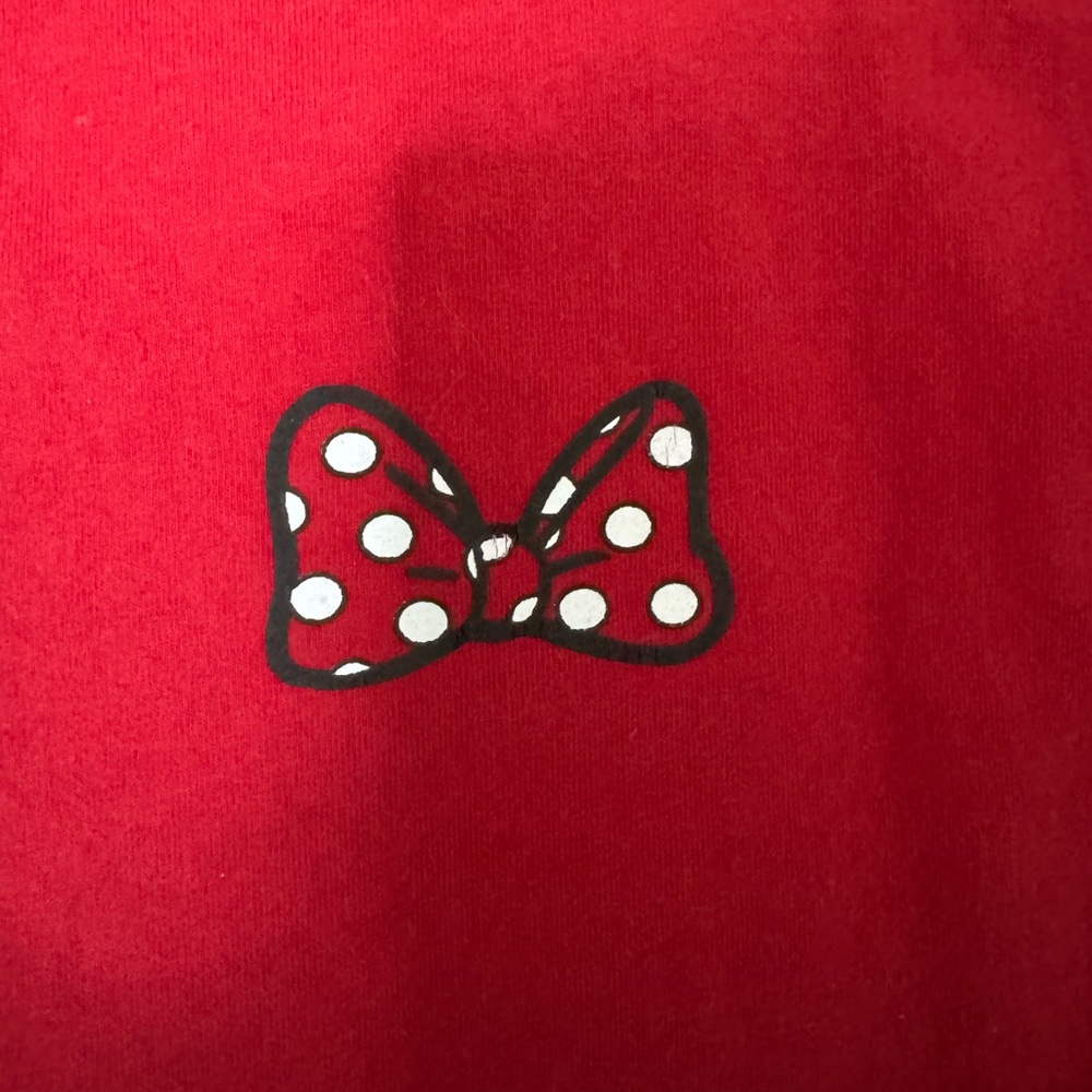Disney Red and White Polka Dot Jersey - Picture 3 of 4